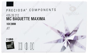 PRECIOSA Baguette MXM 10x3 jet U Hem factory pack
