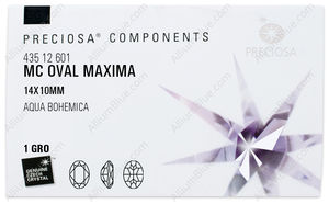 PRECIOSA Oval MXM 14x10 aqua Bo DF factory pack