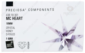 PRECIOSA Heart MXM FB 10 crystal DF Hon factory pack