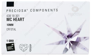 PRECIOSA Heart MXM FB 10 crystal DF factory pack
