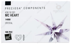 PRECIOSA Heart MXM FB 14 crystal HF factory pack