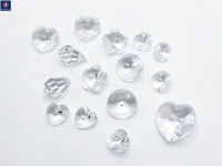 施华洛世奇 Round 钮扣 (3015) 10mm - Clear Crystal With Aluminum Foiling