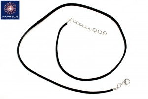 Suede Leather Necklace, 2.5mm Diameter, Velvet, Black, 18inch