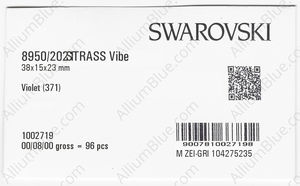 SWAROVSKI 8950 NR 202 138 VIOLET B factory pack