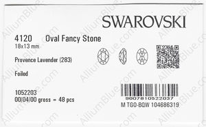 SWAROVSKI 4120 18X13MM PROVENCE LAVENDER F factory pack