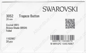 SWAROVSKI 3052 26MM CRYSTAL BRONZSHADE M factory pack