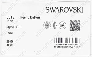 SWAROVSKI 3015 14MM CRYSTAL M factory pack