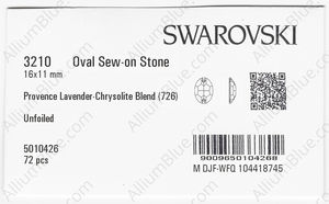 SWAROVSKI 3210 16X11MM PRO.LAV-CHRYS. BLEND factory pack