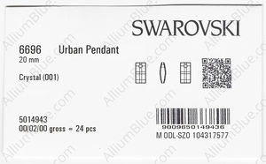 SWAROVSKI 6696 20MM CRYSTAL factory pack