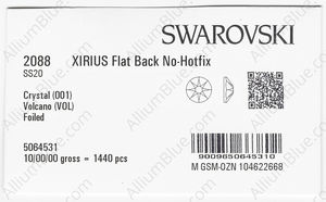 SWAROVSKI 2088 SS 20 CRYSTAL VOLC F factory pack