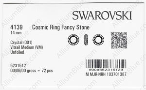 SWAROVSKI 4139 14MM CRYSTAL VM factory pack