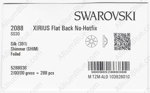 SWAROVSKI 2088 SS 30 SILK SHIMMER F factory pack