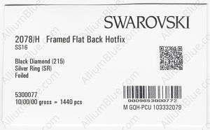 SWAROVSKI 2078/H SS 16 BLACK DIAMOND A HF SR factory pack