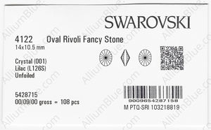 SWAROVSKI 4122 14X10.5MM CRYSTAL LILAC_S factory pack