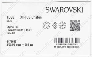 SWAROVSKI 1088 SS 29 CRYSTAL LAVENDER_D factory pack