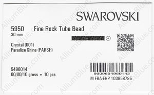 SWAROVSKI 5950MM30,0 001PARSH STEEL factory pack