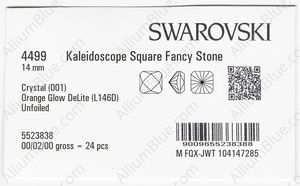 SWAROVSKI 4499 14MM CRYSTAL ORAGLOW_D factory pack