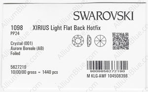 SWAROVSKI 1098 PP 24 CRYSTAL AB A HF factory pack