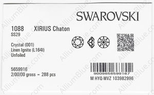 SWAROVSKI 1088 SS 29 CRYSTAL LINEN_I factory pack