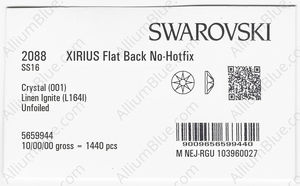 SWAROVSKI 2088 SS 16 CRYSTAL LINEN_I factory pack