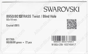 SWAROVSKI 8950 NR 801 350 CRYSTAL B factory pack
