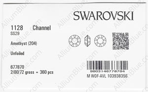 SWAROVSKI 1128 SS 29 AMETHYST factory pack
