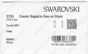 SWAROVSKI 3255 26X8.5MM CRYSTAL F factory pack
