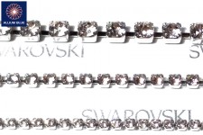 Swarovski Crystal Mesh Standard 2 Rows (40001), With Stones in PP21 - Clear Crystal